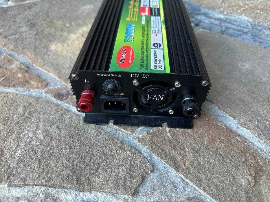 Преобразователь 12 220 3200w Инвертор с зарядным аккумулятора для дома