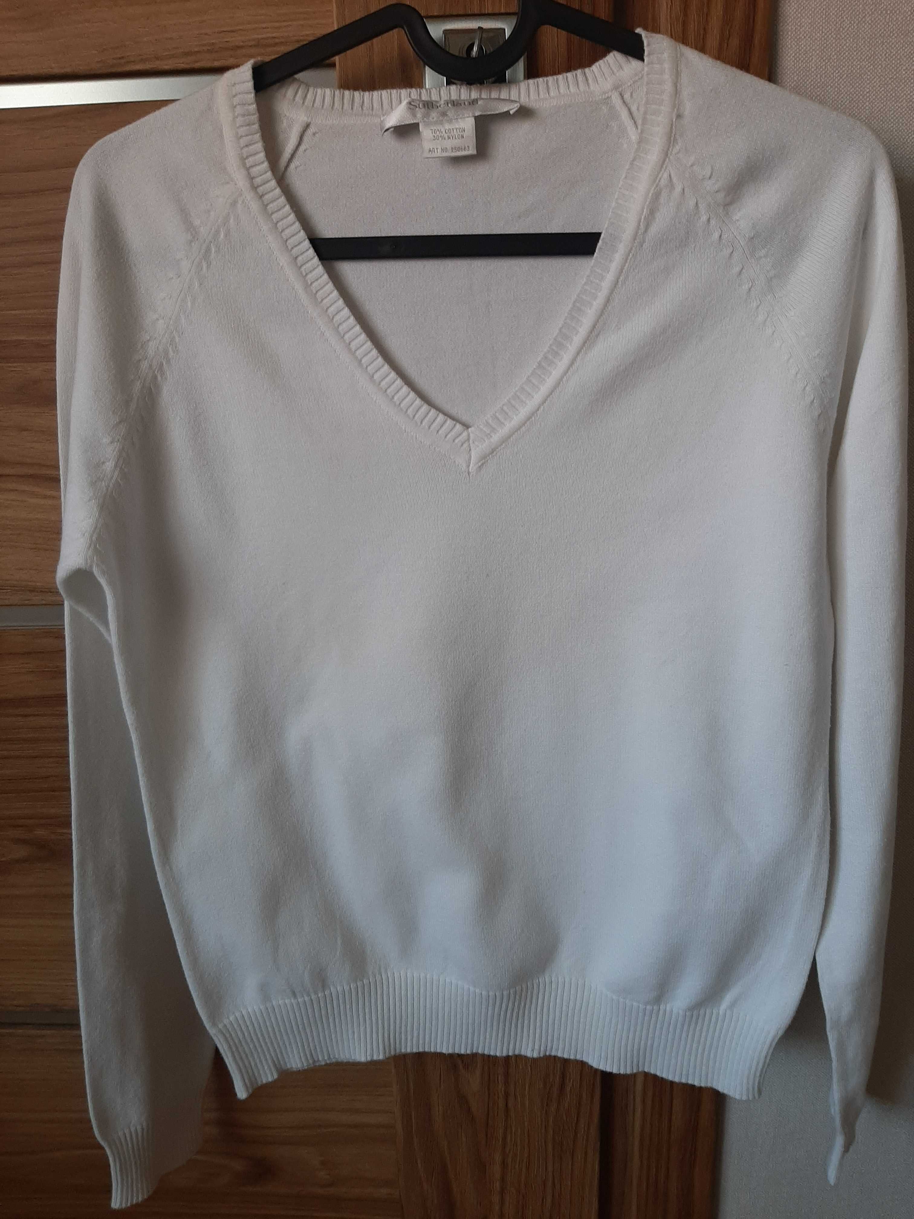 Biały sweterek Sutherland rozmiar S
