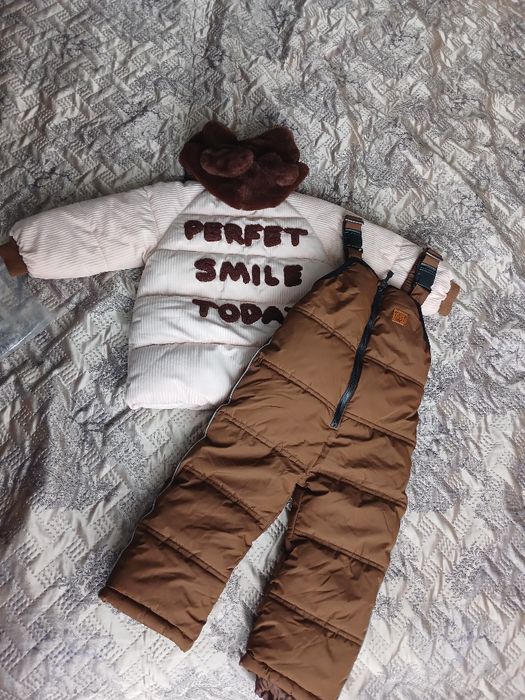 Курточка зимова дитяча куртка штани комбінезон