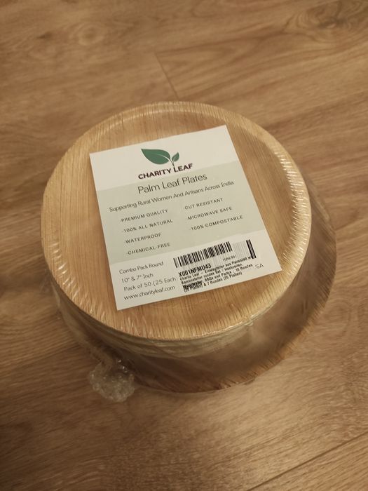 Zestaw talerzy z liścia palmowego 75 szt.