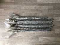 Grube dredy blond 12 sztuk