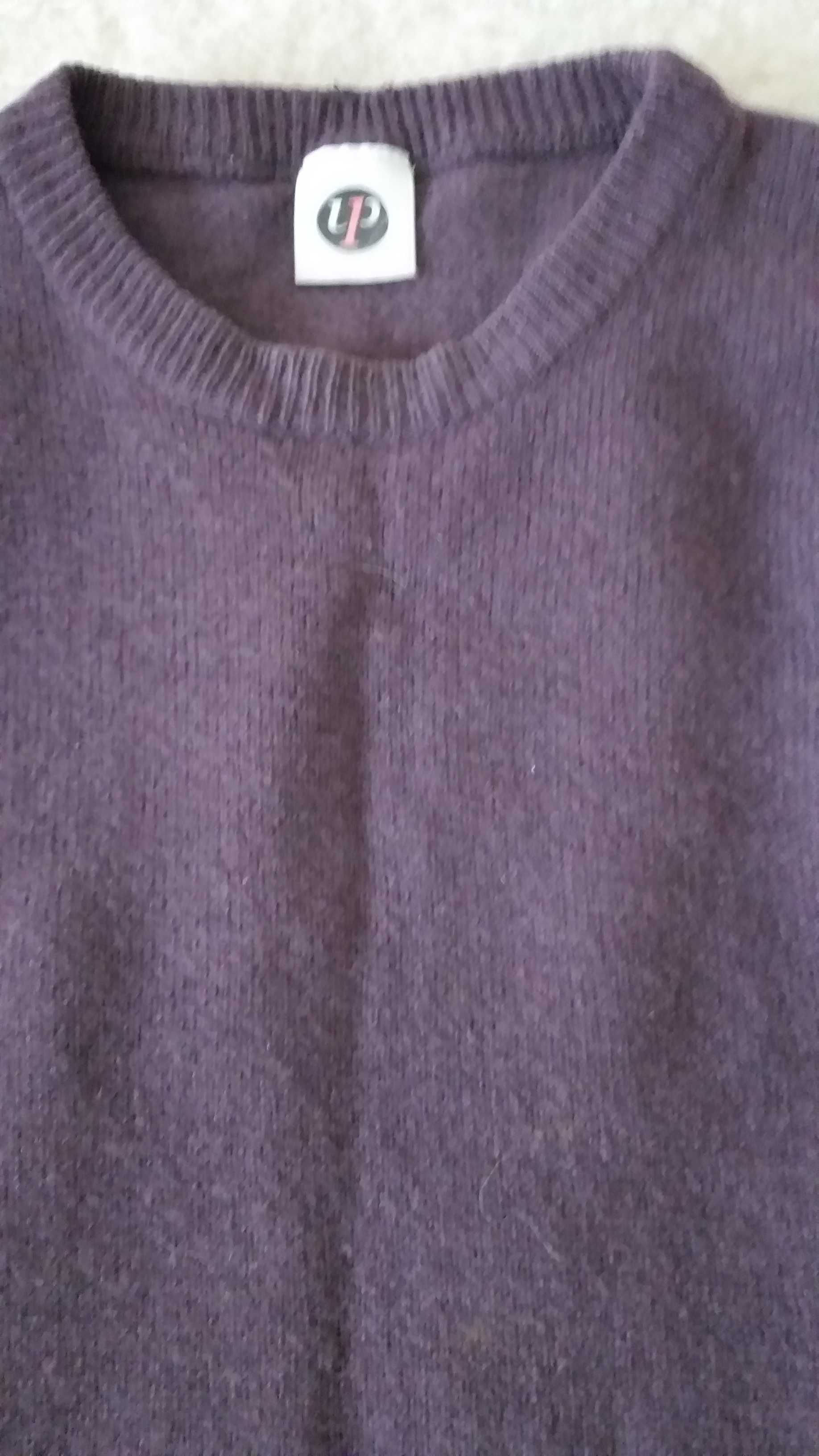 sweter meski shetland z PRL, lata 80te