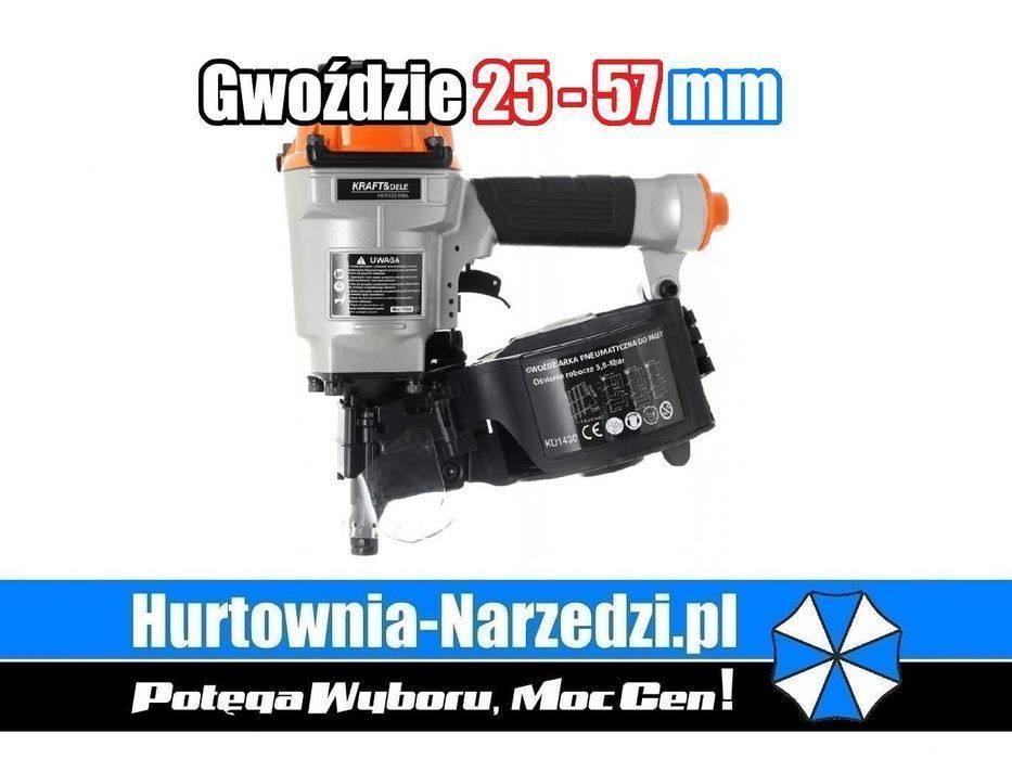 Gwoździarka pneumatyczna do palet gwoździe od 25 do 57mm