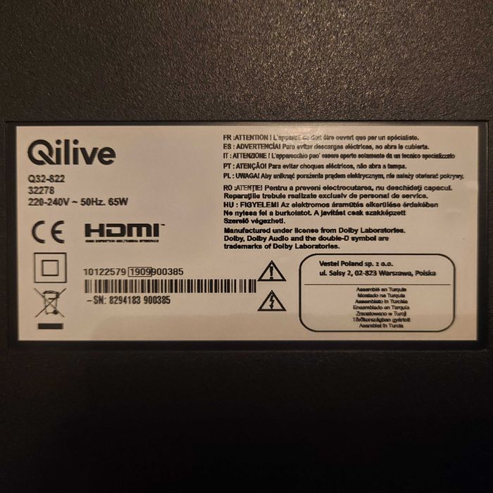 TV LED QILIVE 32 okazja