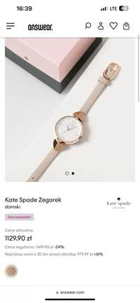 Kate Spade nowy zegarek