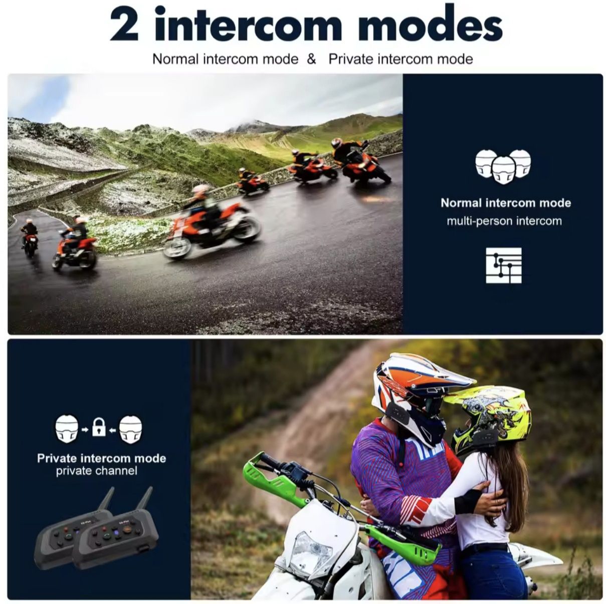 Zestaw Interkomów XINOWY V6 Plus - 2 szt. (EJEAS)