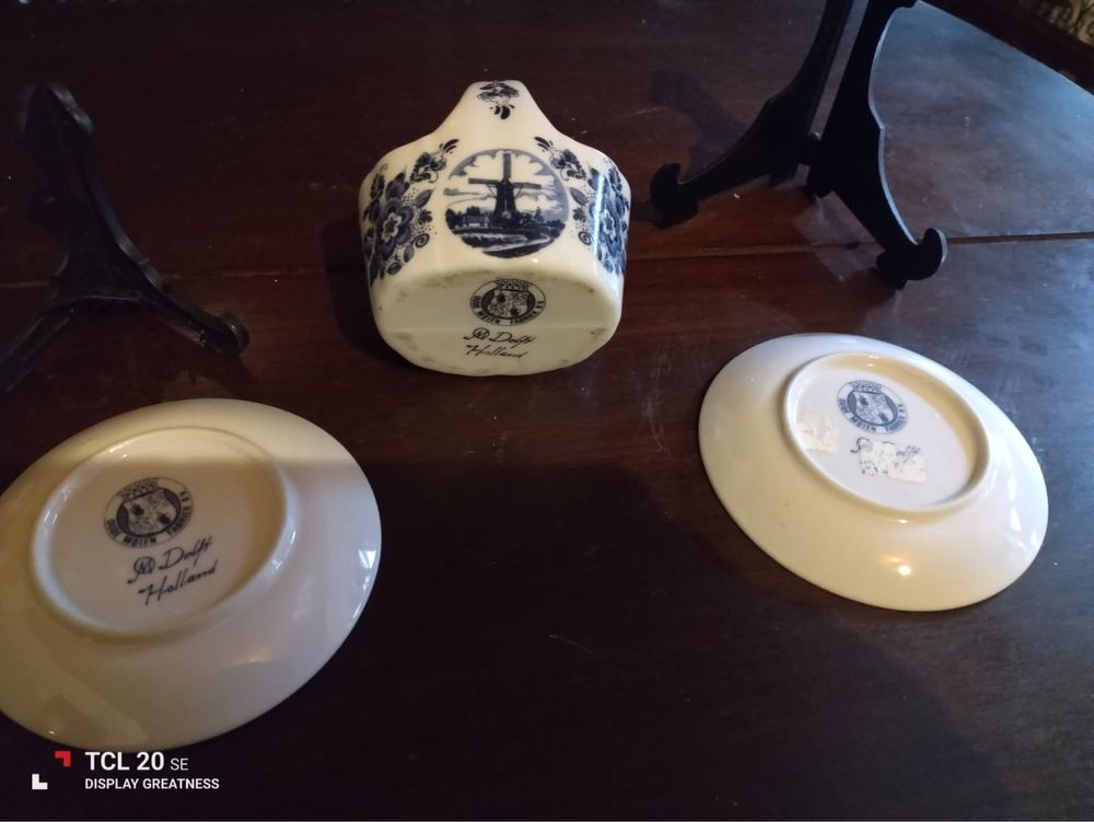 Três peças originais da Holanda, marcadas