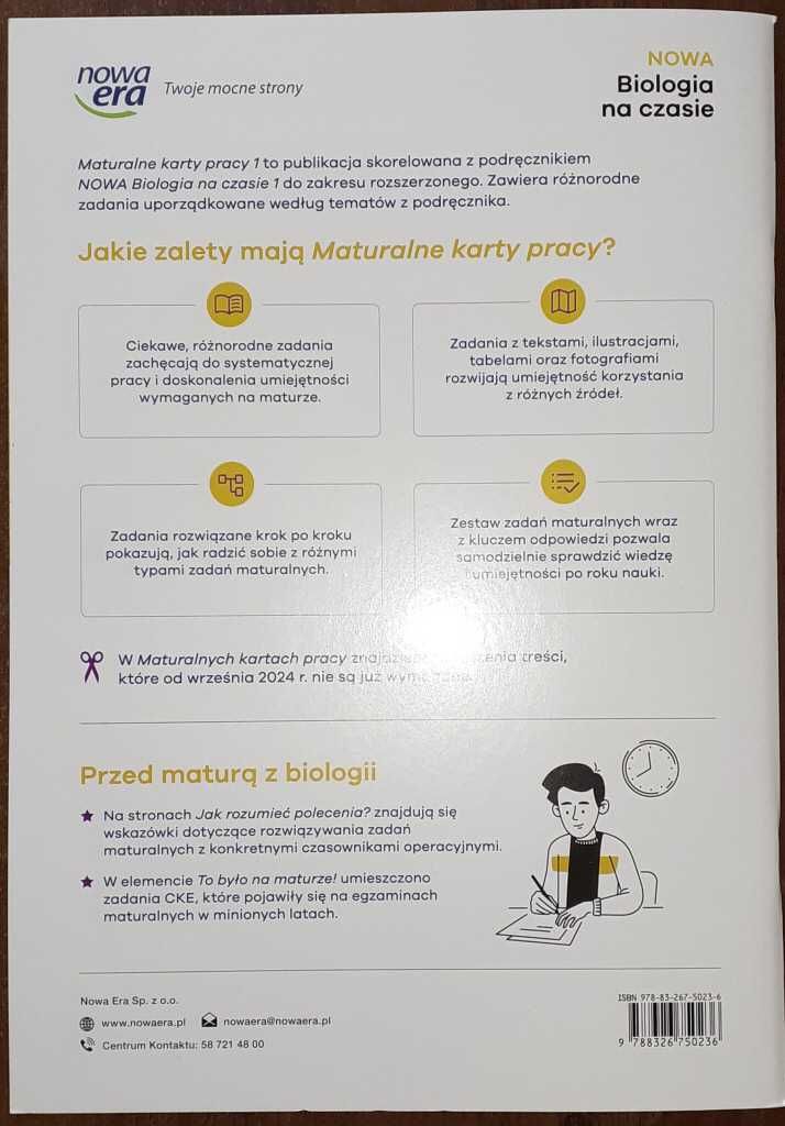 Karty pracy Biologia na czasie 1 edycja 2024