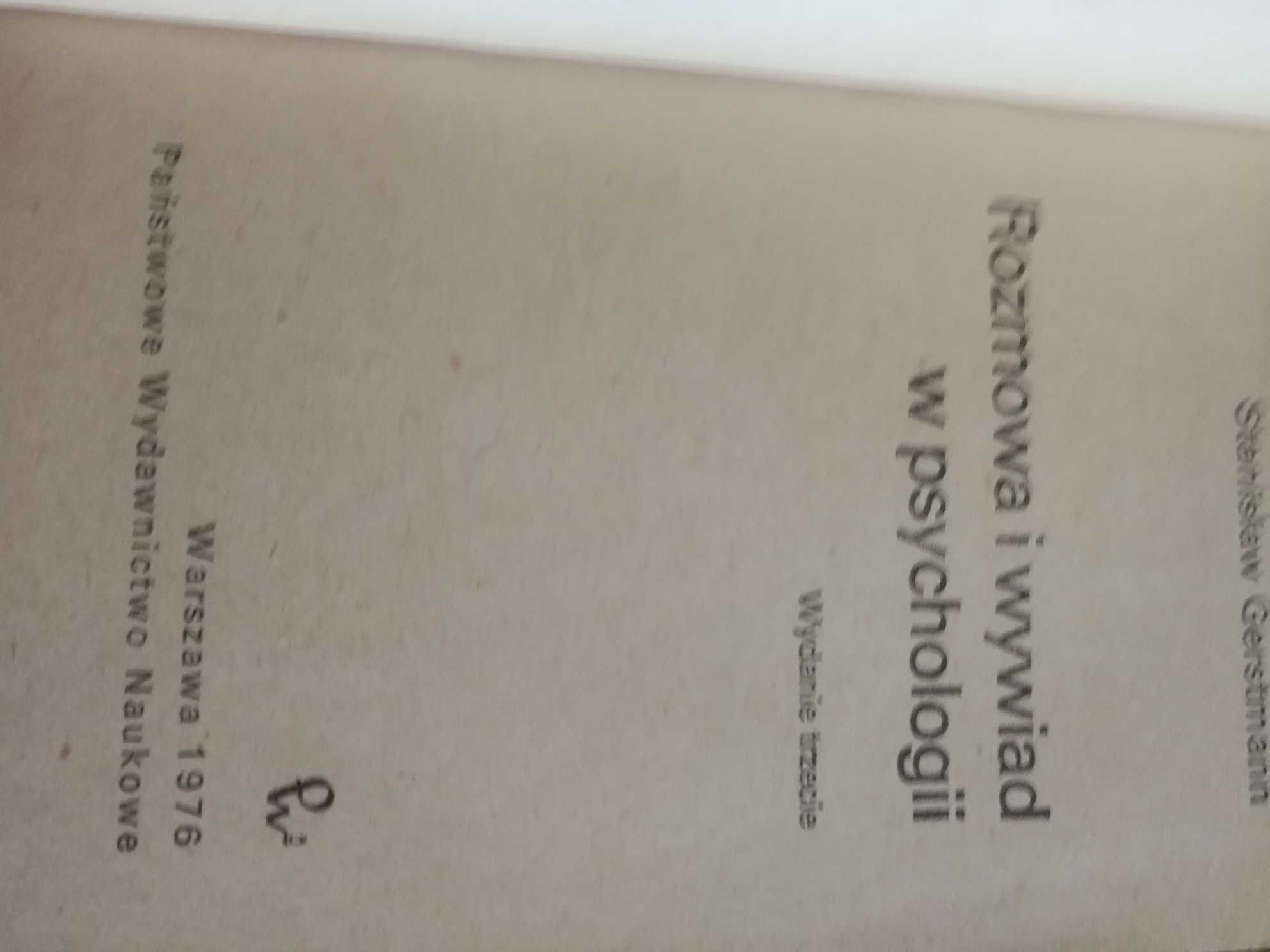Rozmowa i wywiad w psychologii  Stanisław Gerstmann