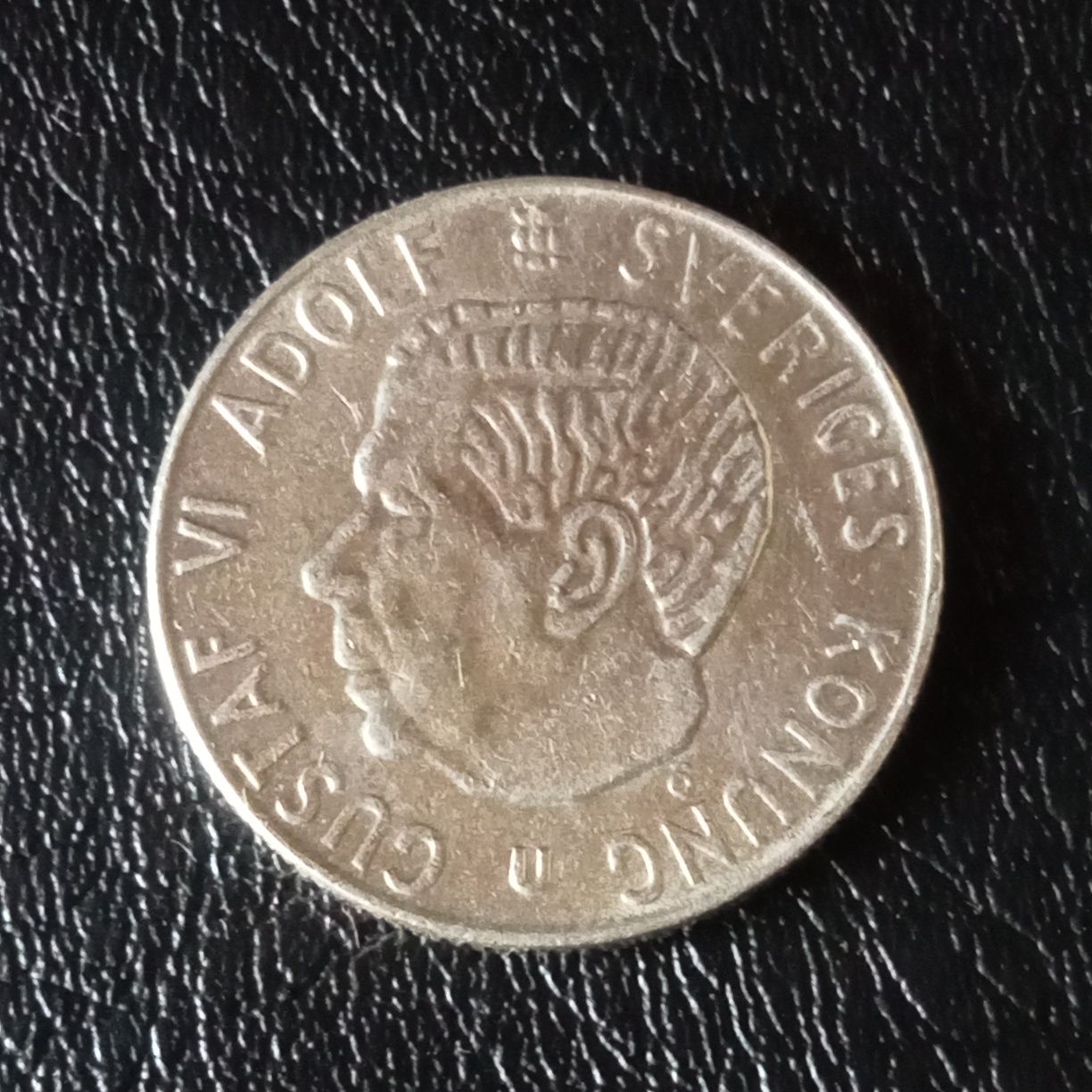 moeda em prata 1 coroa suecia 1967