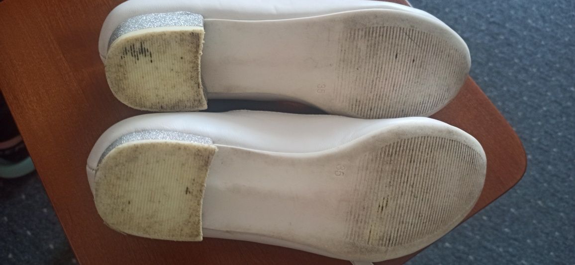 Buty białe komunijne wizytowe r. 35