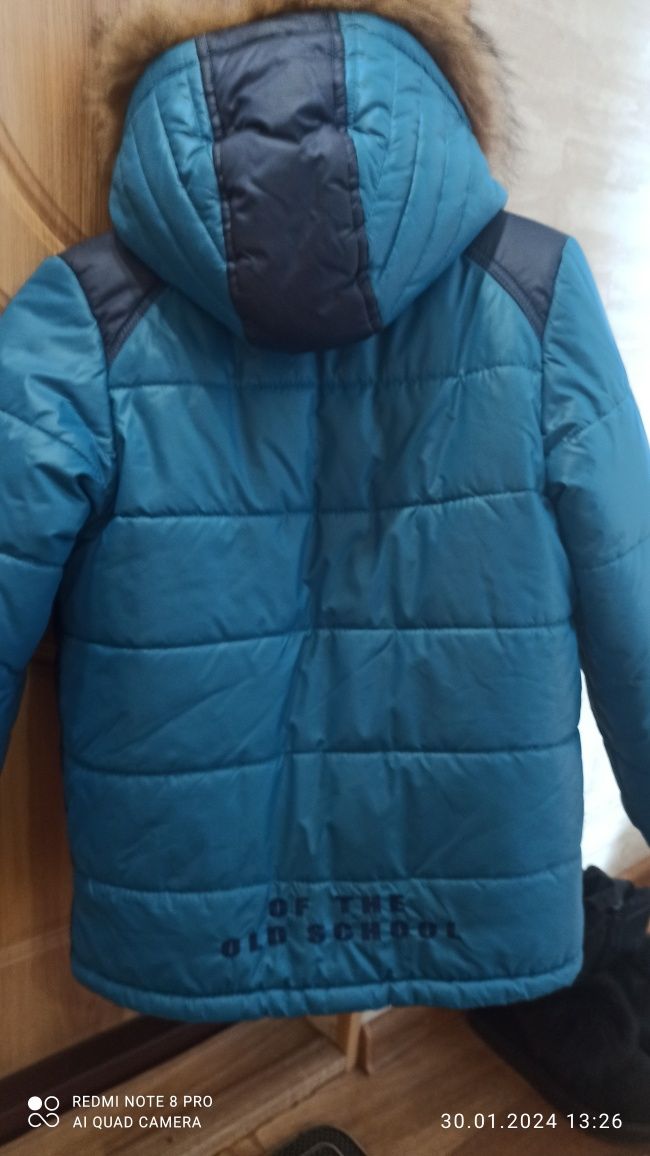 Зимняя куртка для мальчика 10-12 лет
