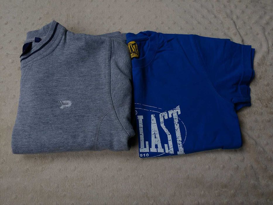 szara bluza dresowa Patric + koszulka Everlast 140