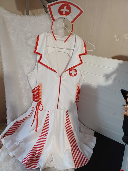 Доросле маскарадне плаття сукня наряд костюм медсестра розмір м-л