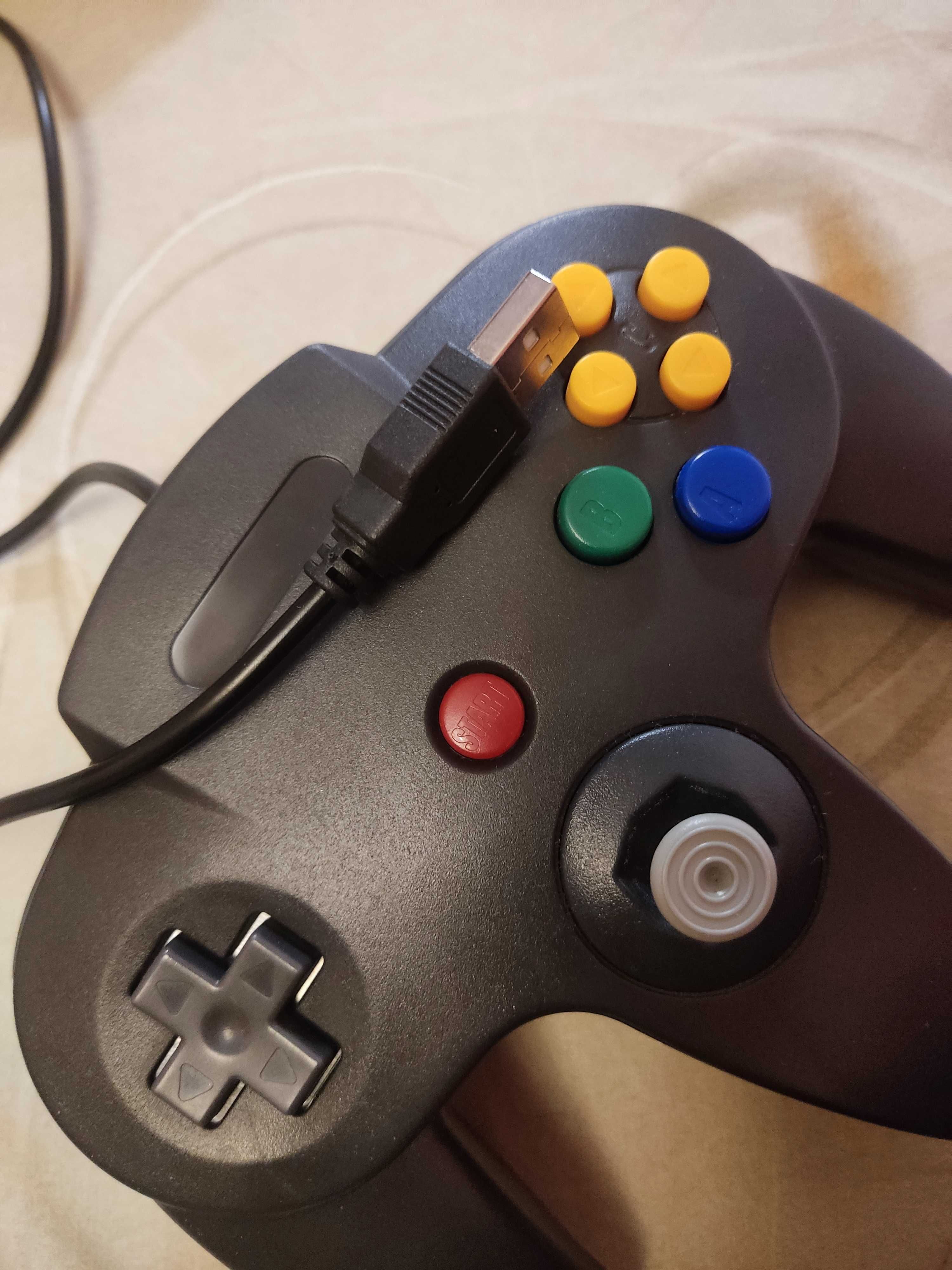 Джойстик n64 для ПК usb геймпад Nintendo 64 для компьютера