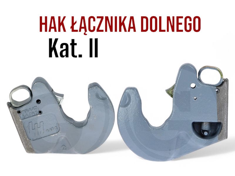AGTECH Hak Zaczepu Dolnego Kat. II Pasuje do wielu ciągników Nowy