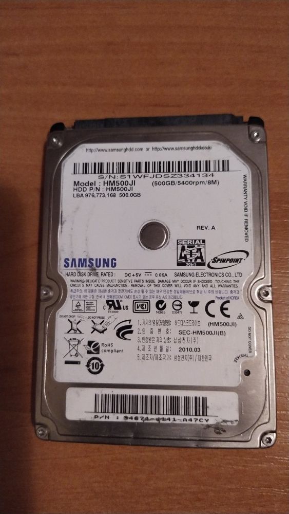Жёсткий диск для ноутбука HM500 JI 500GB
