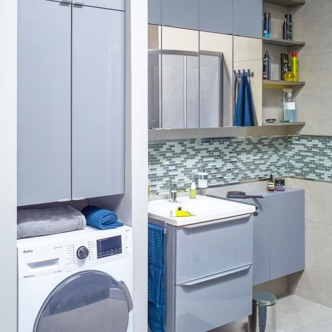 Szafka wisząca GoodHome Imandra 60 x 90 x 15 cm szara połysk 

Dłu