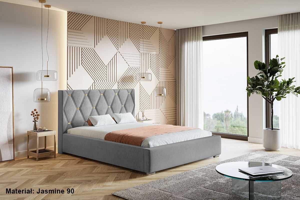 Łóżko łóżka tapicerowane OSLO 120/140/160/180x200 STELAŻ + POJEMNIK