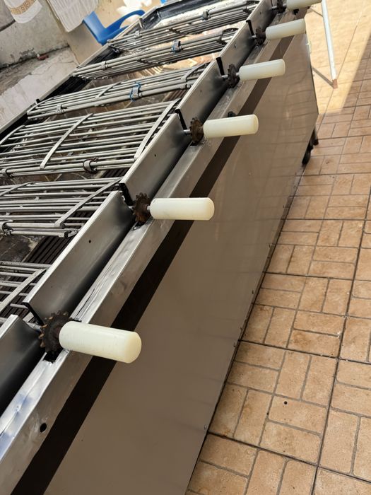 Churrasqueira grelhador rotativo a carvao para frango entrecosto