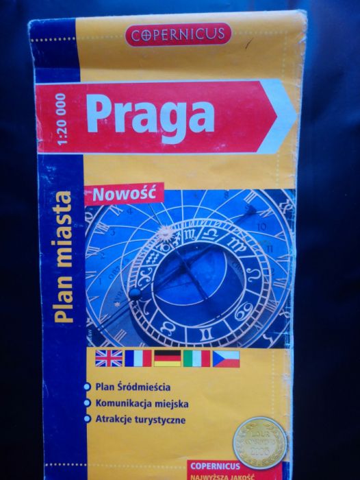 Praga - plan miasta mapa 1:20 000