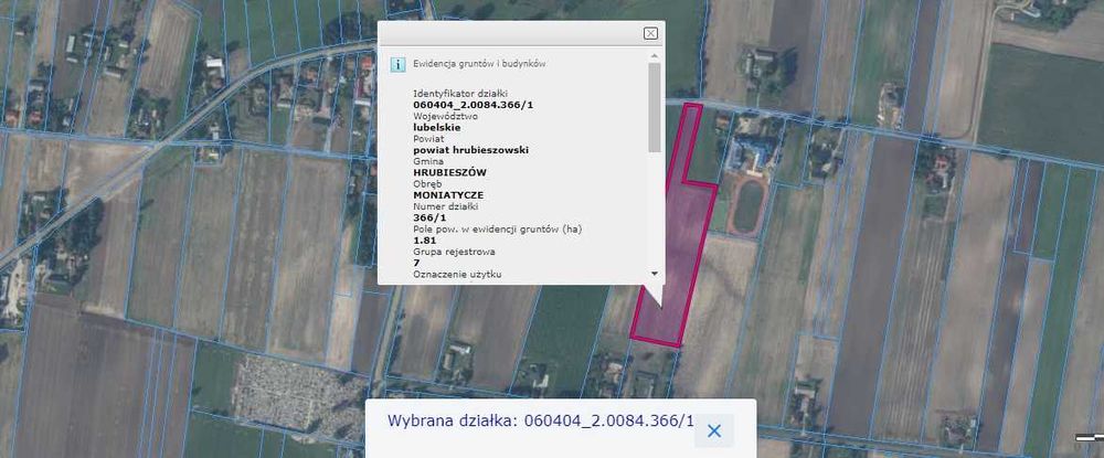 Gospodarstwo rolne 5,47ha Dom Budynki Siedlisko Pole uprawne Działki
