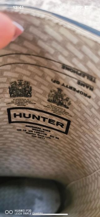 Kalosze hunter dla chlopca