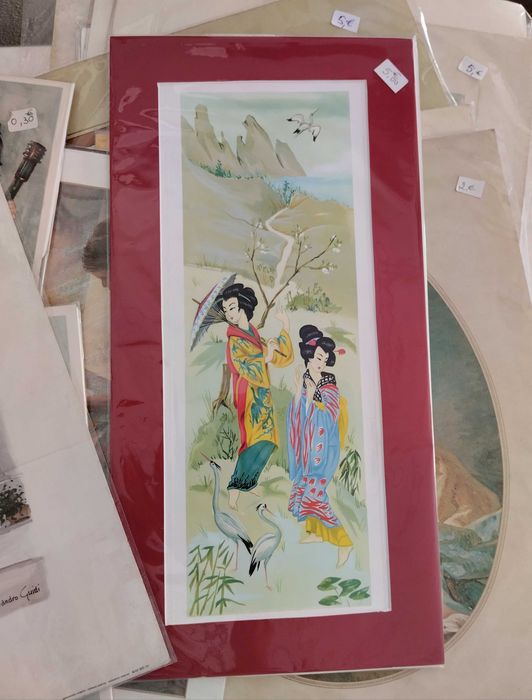 Gravuras diversas com várias medidas / Beautiful prints from the 70s