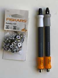 Kit Ferramenta FISKARS para aplicação ilhoses + ilhos 3,2 e 4,8mm