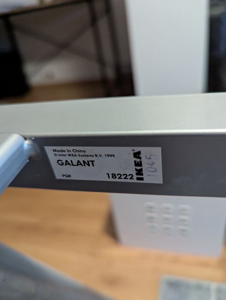 Biurko 250 cm podstawa Ikea, gruby blat