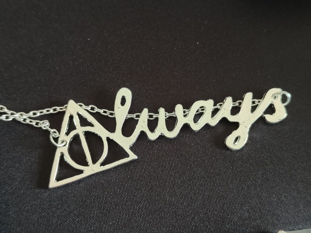 Colar Harry Potter Always Deathly Hallows