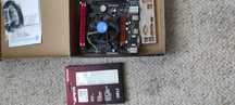 Płyta główna,  RAM 2x4GB, procesor i radiator