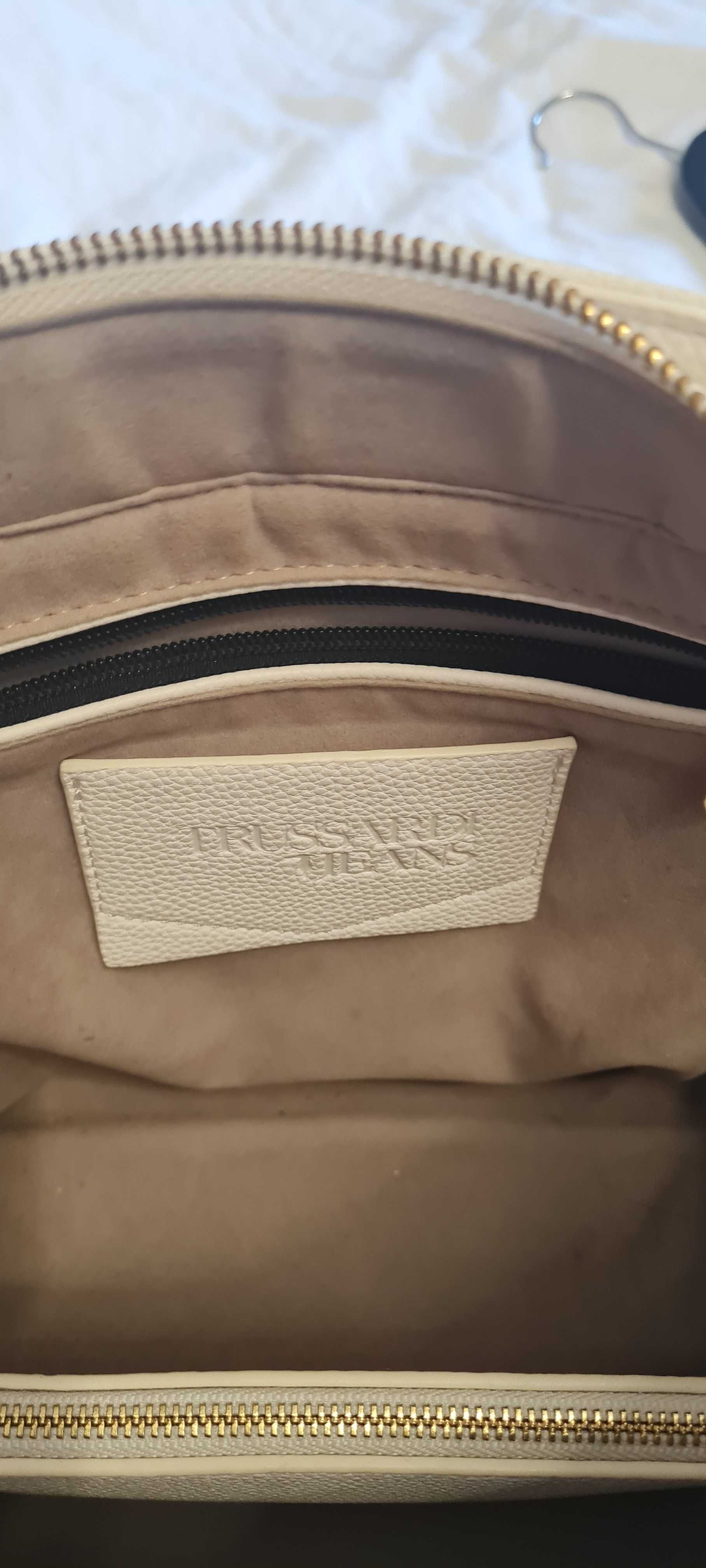 Torebka Trussaedi Jeans , biała- skóra