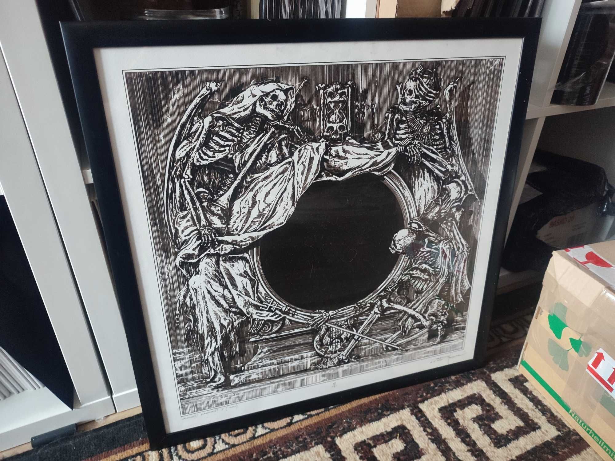 Zbigniew Bielak- "Lawless Darkness" sitodruk unikat Black Metal Watain