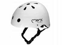 MoMi Mimi kask dla dzieci biały regulacja 47-58 cm