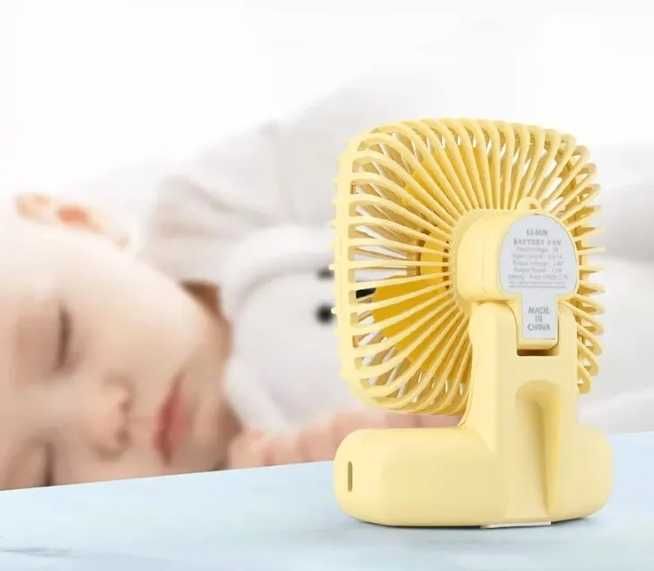 Wentylator Przenośny Mini Fan ładowanie USB Mocny Wiatrak Biurkowy