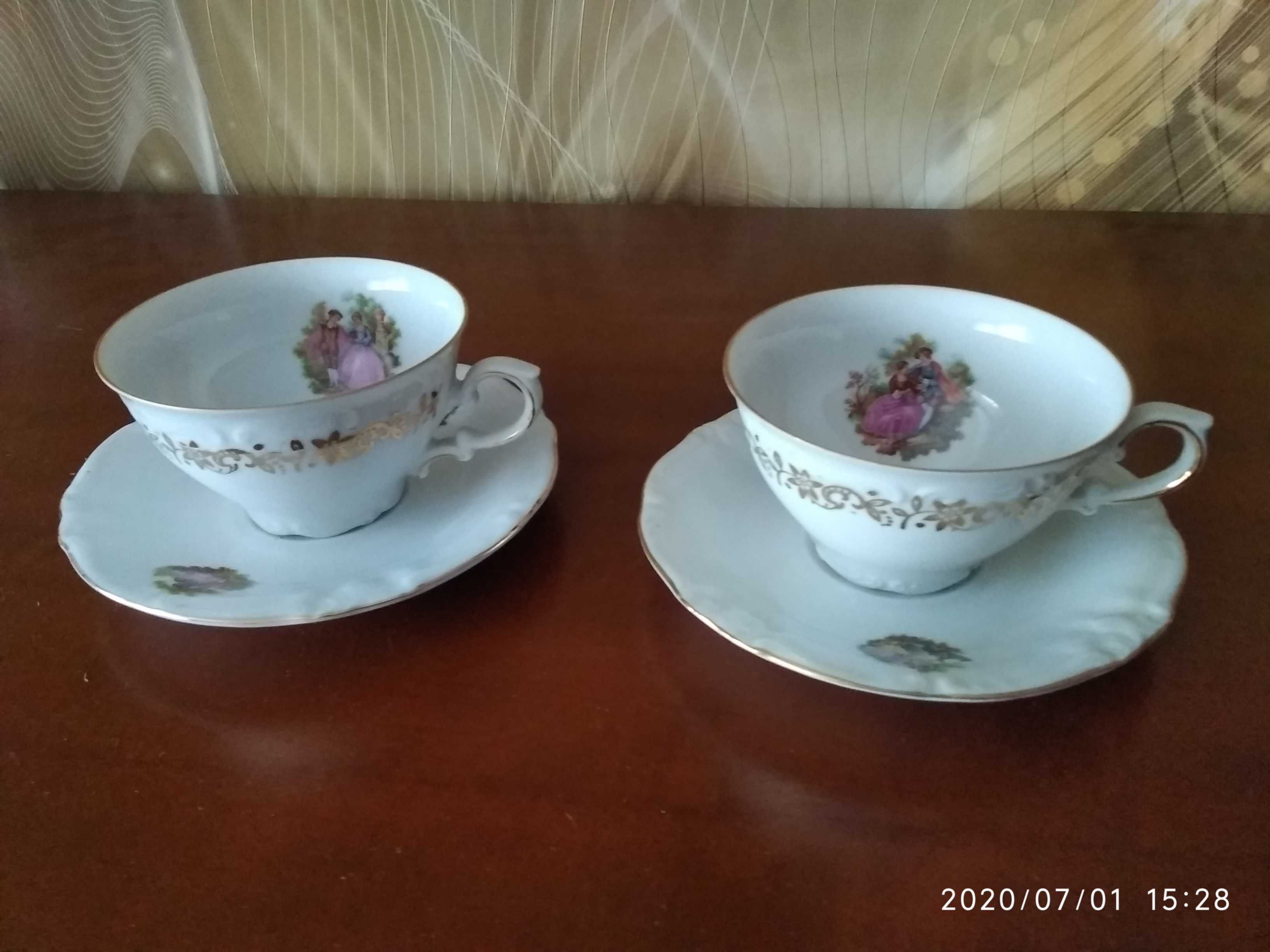 Filiżanka z podstawkiem porcelana Schwarzenbach