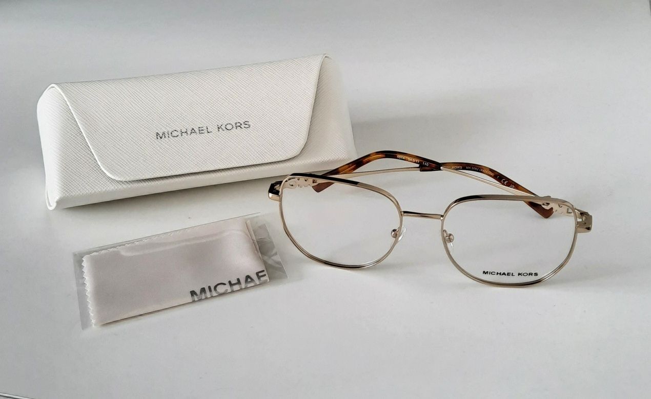 MK Michael Kors Nowe oryginalne duże zlote oprawki okulary 3062 54