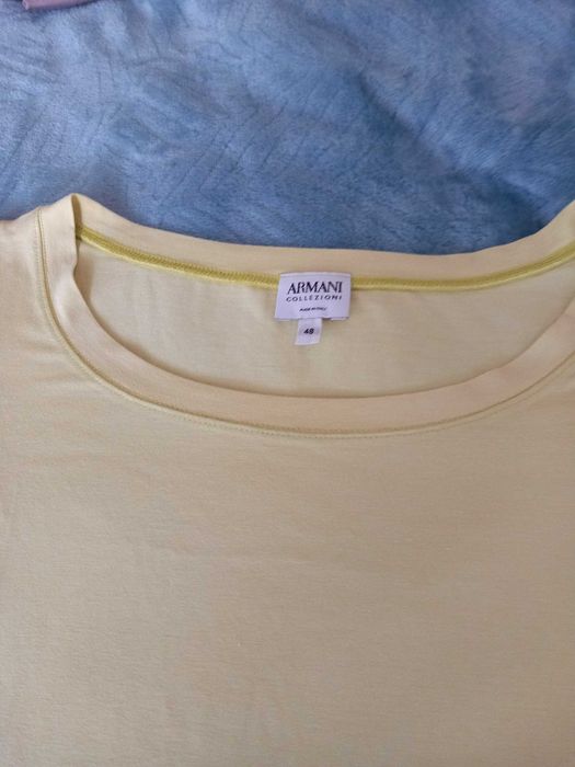 Tshirts Armani amarelo limão e taupe