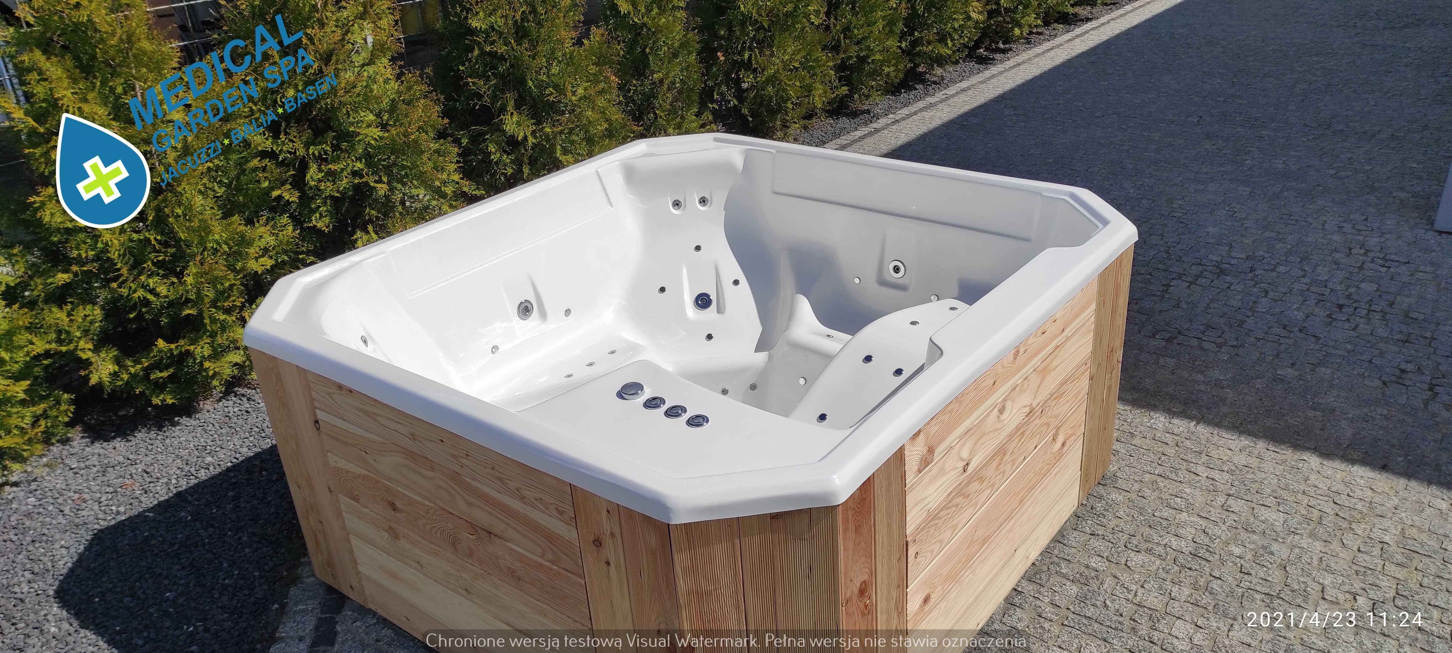 Jacuzzi wanna hydromasaż basen balia gorąca beczka transport GRATIS