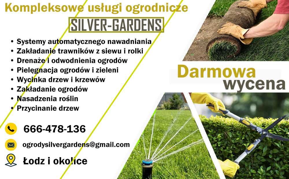 Zakładanie trawników z rolki lub z siewu. Automatyczne nawadnianie