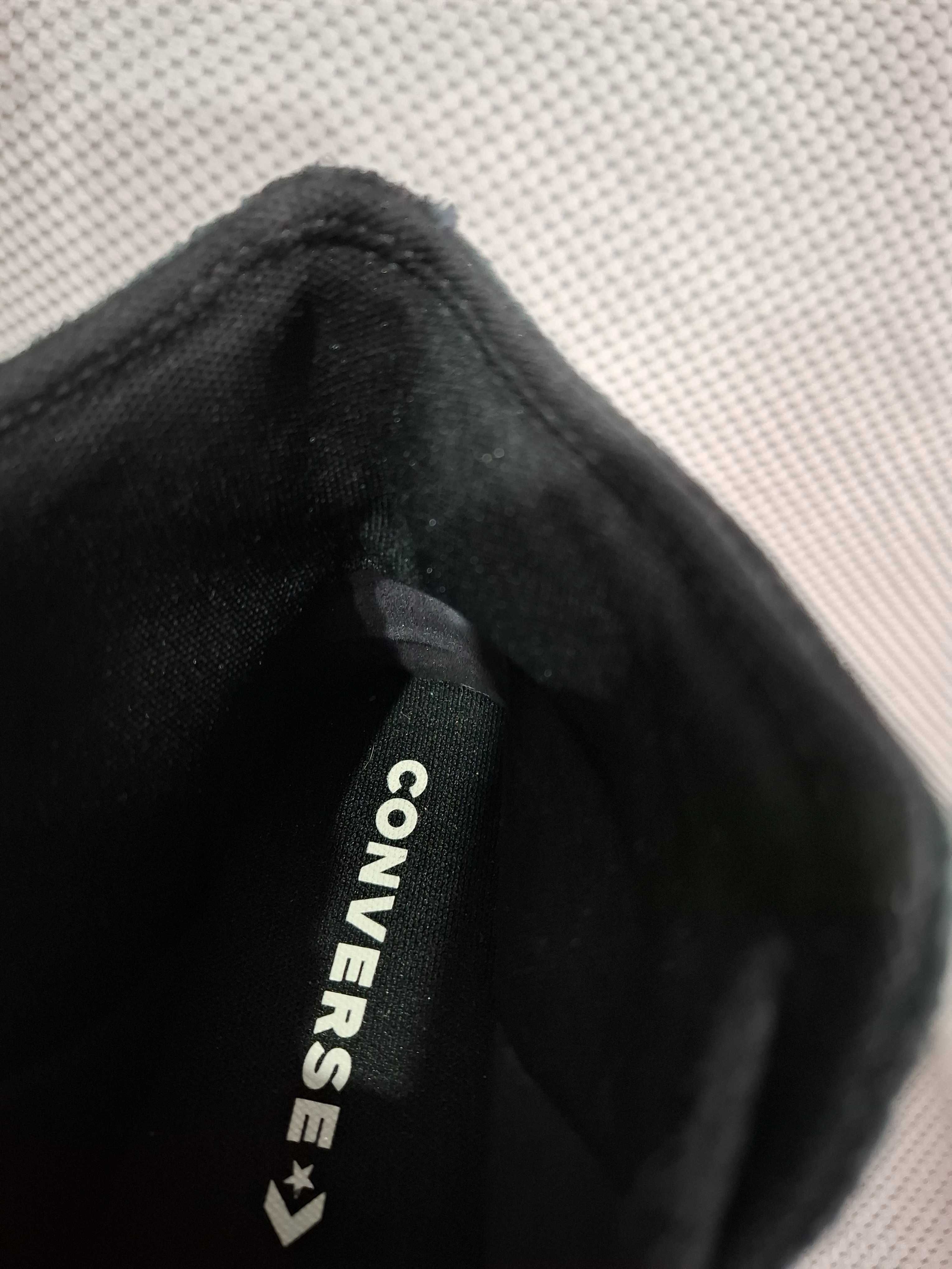 Czarne skórzane trampki Converse rozm. 39,5