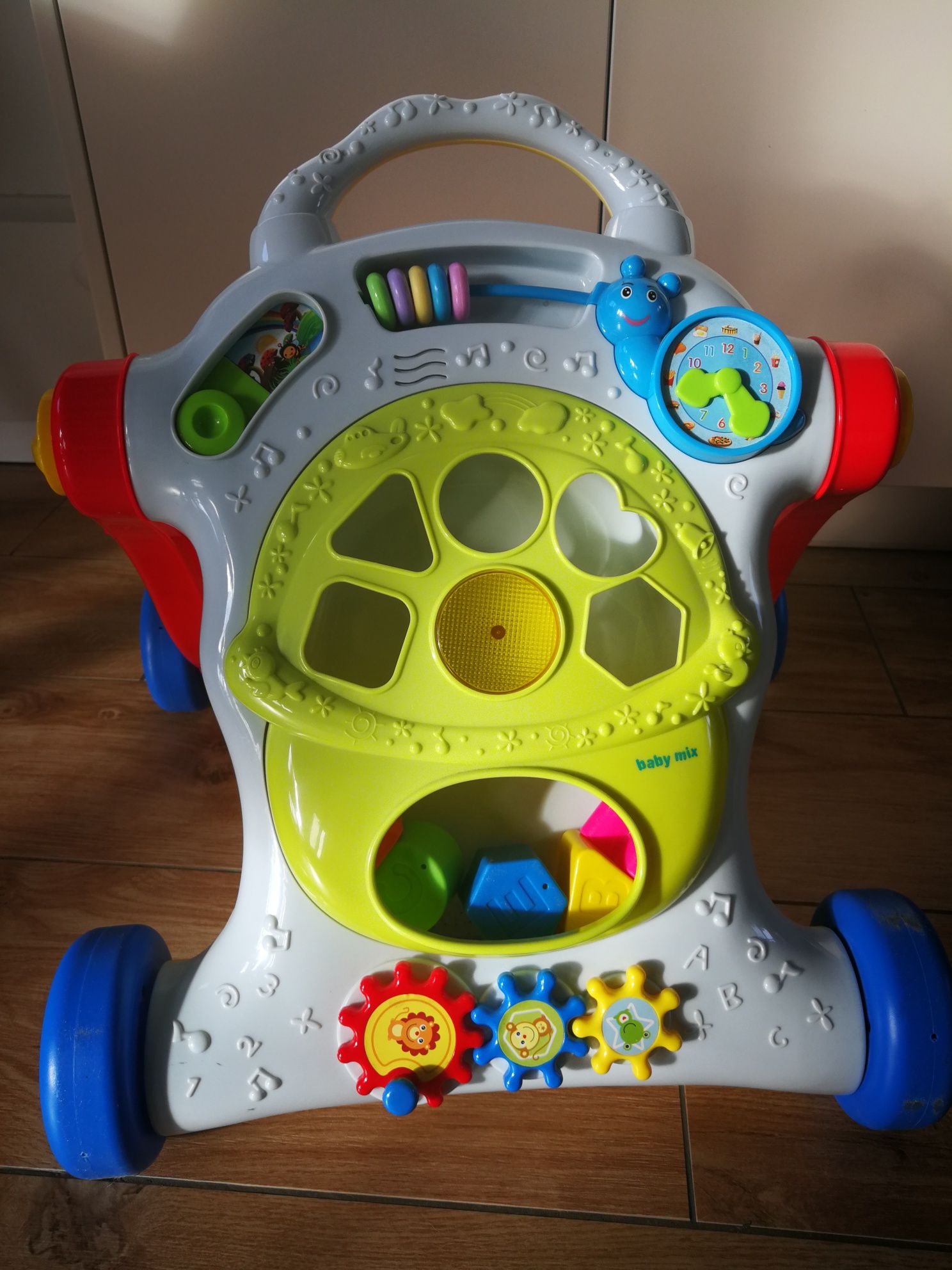 Chodzik Pchacz Sorter Edukacyjny Dla Dziecka Gra Świeci Lean Toys