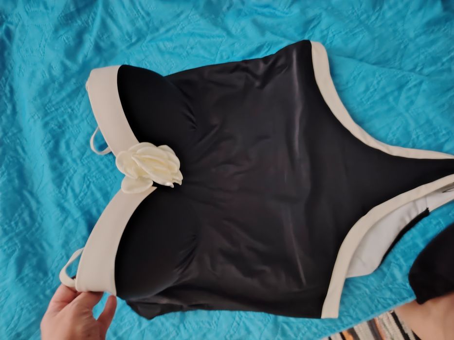 Купальник сдельный Роза для пышных форм 3XL - XXXL чашка D-E