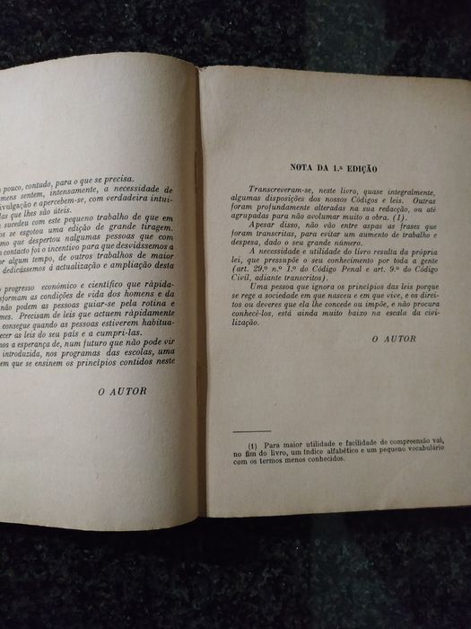 Livro Princípios das Leis que todos precisam conhecer de 1956