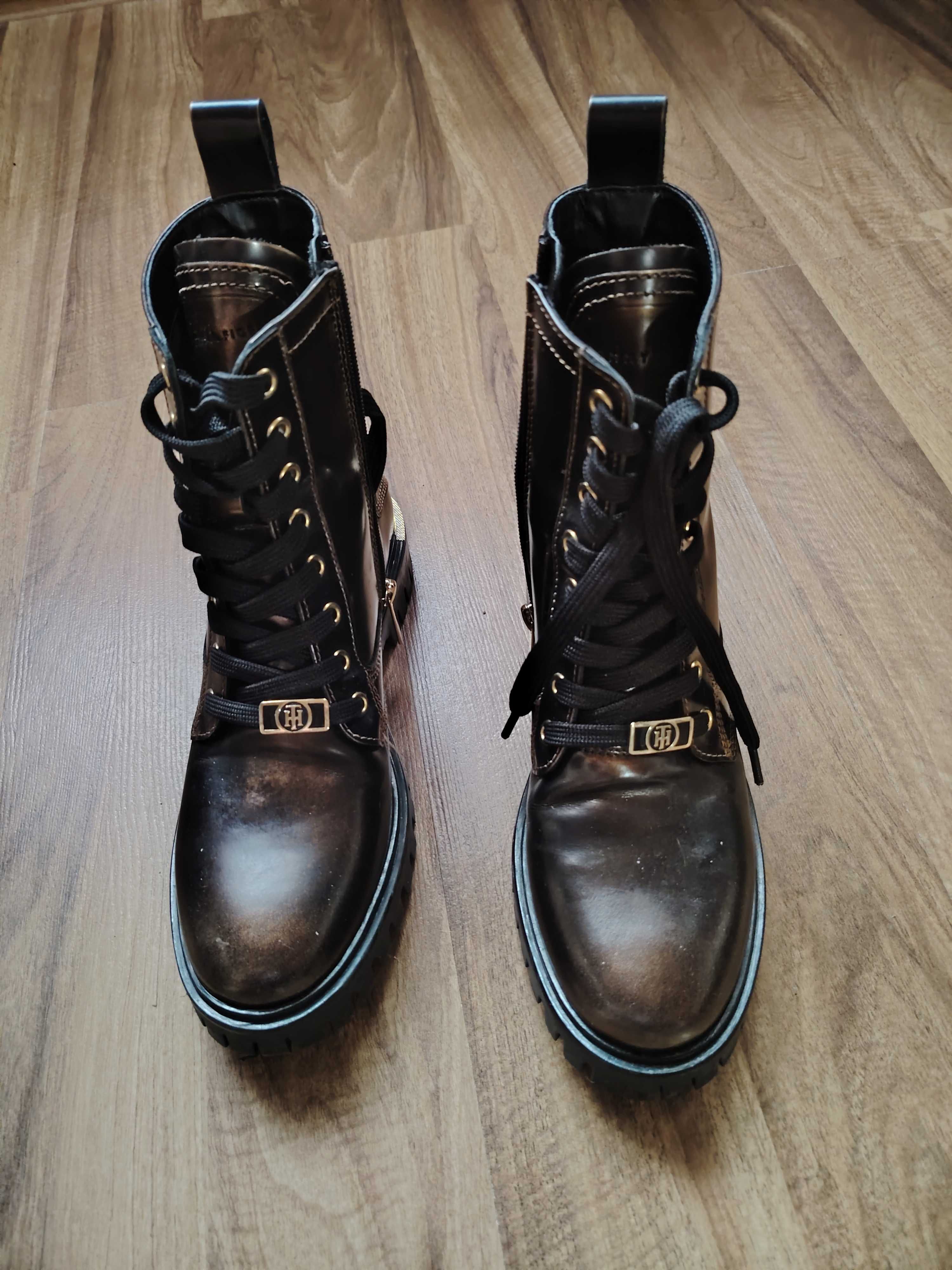 Buty tommy hilfiger trapery polished leather