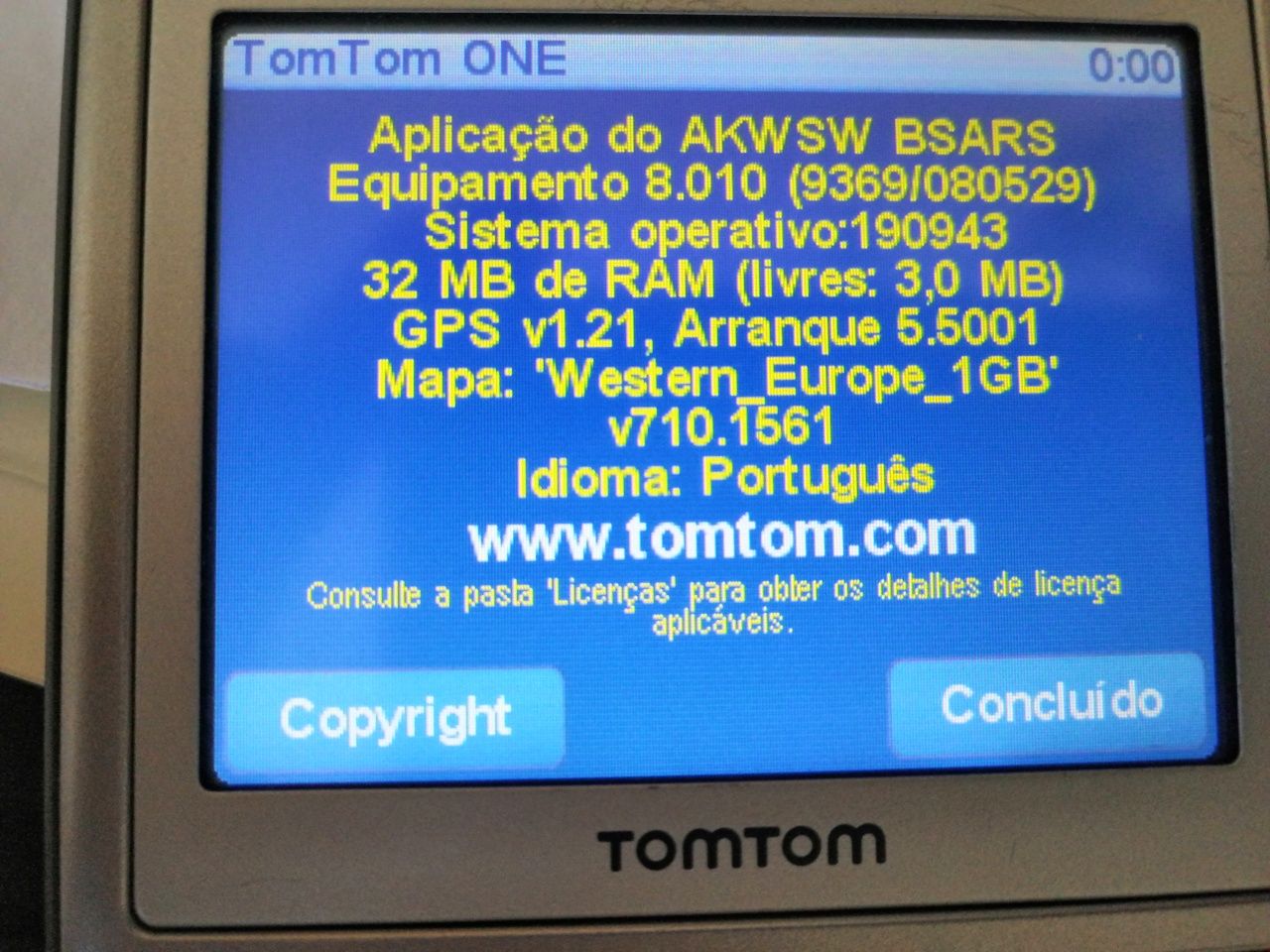 Gps tomtom ONE 3rd Edition 1GB