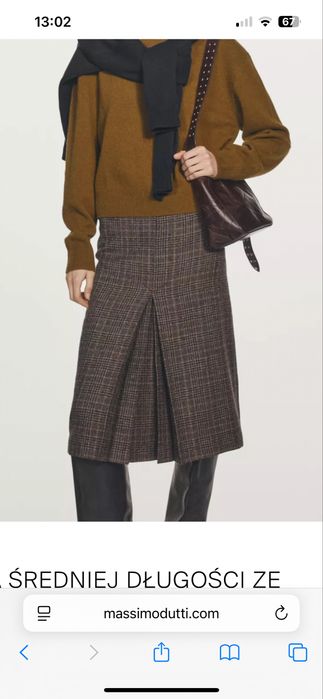 Nowa Spodnica w kratę More&More r.40