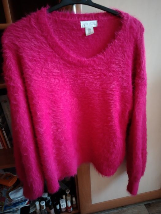 Sweterek alpaka fuksja M,L