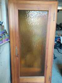 Drzwi drewniane z ościeżnicą